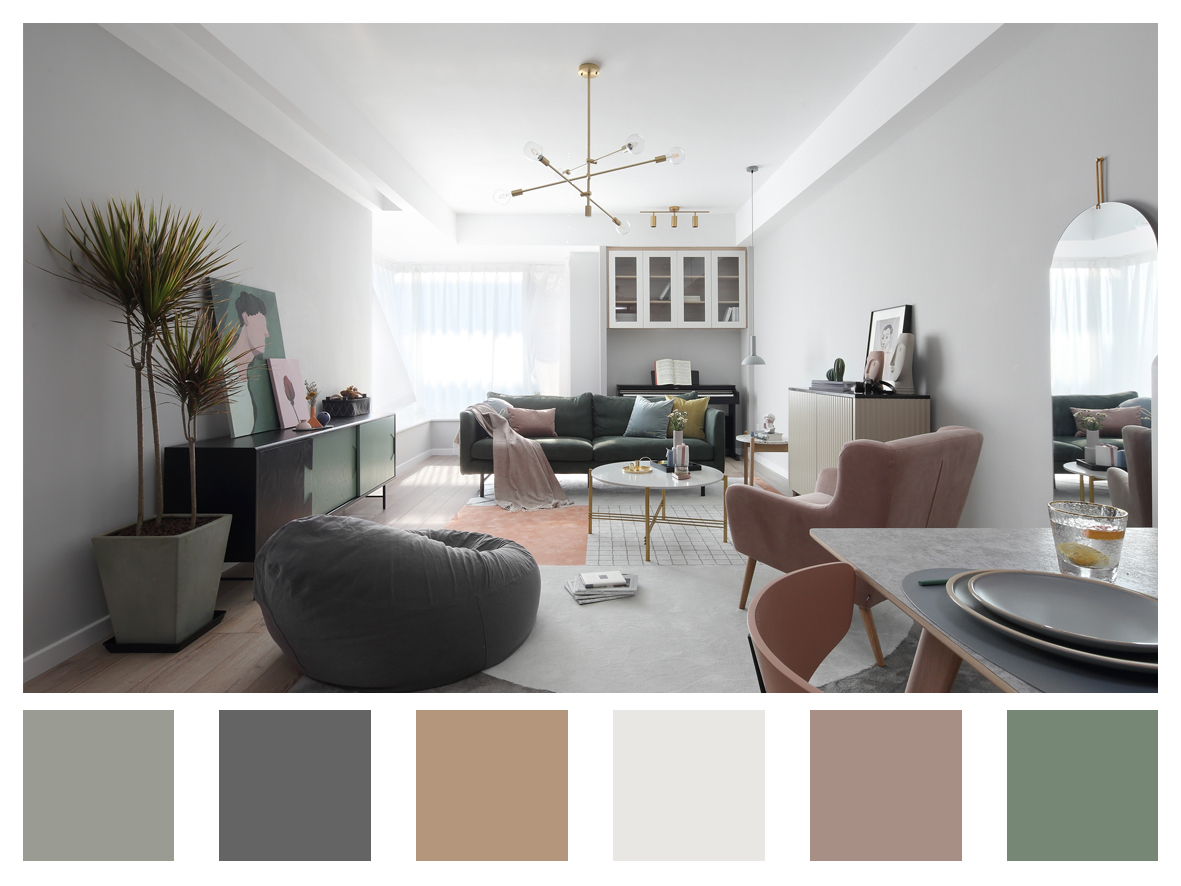 莫蘭迪腔調下的五彩斑斕，烘托時尚情侶的多彩日常