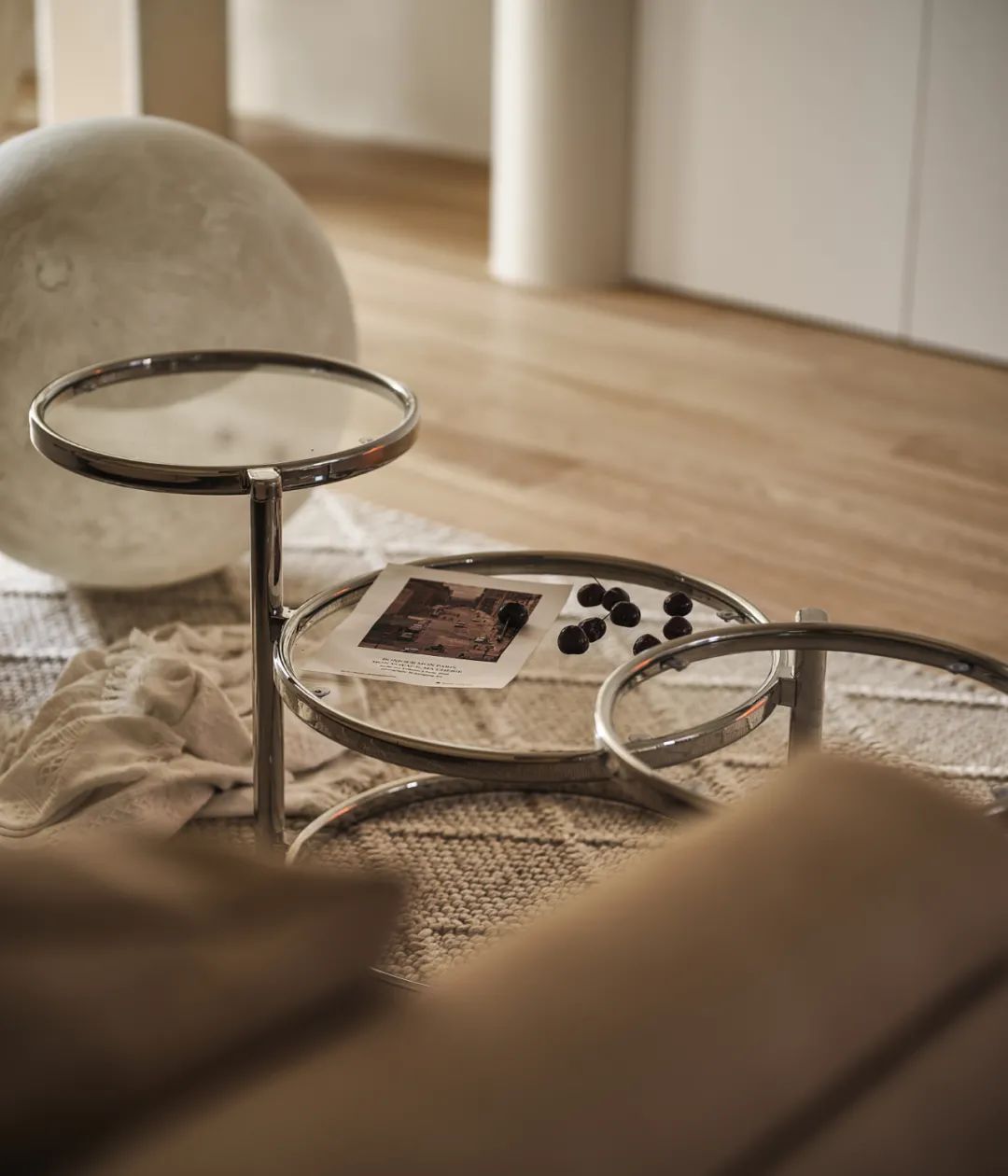 溫潤奶油風(fēng)~無用隔墻應(yīng)拆盡拆，宅家盡享“日月同輝”