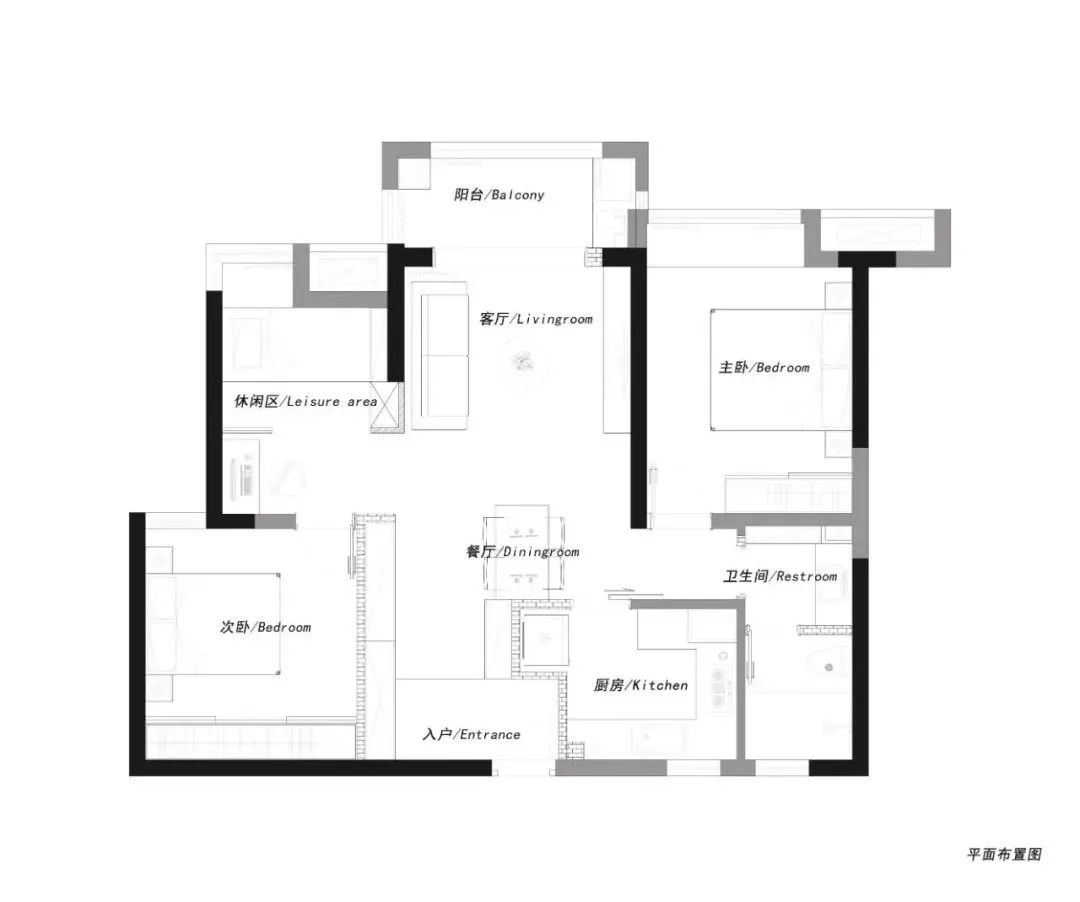 進(jìn)門就是5米收納柜，2改3小戶型，布局超多驚喜~