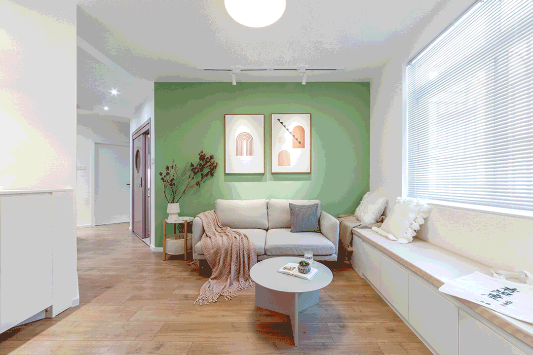 85㎡塞進多功能客廳，異戶型變成充滿巧思的北歐小家