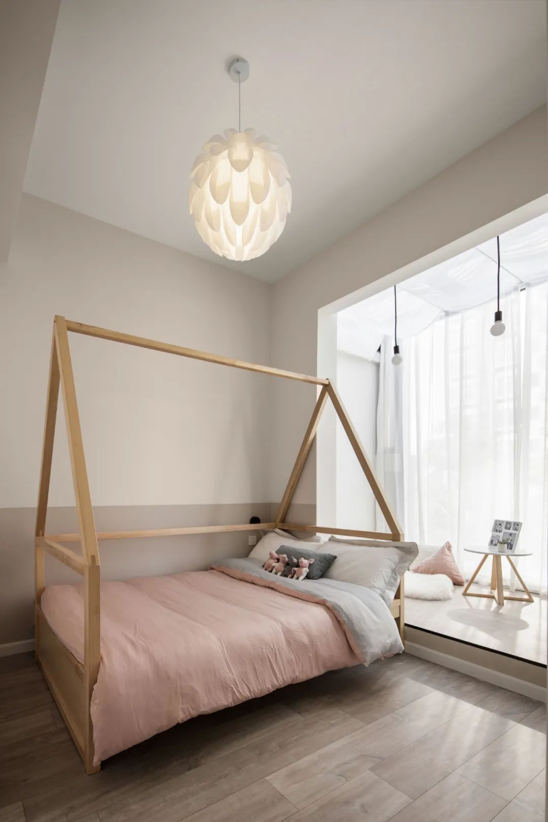 三口之家丨開闊餐廚區+童趣公主房， 邂逅溫婉北歐風