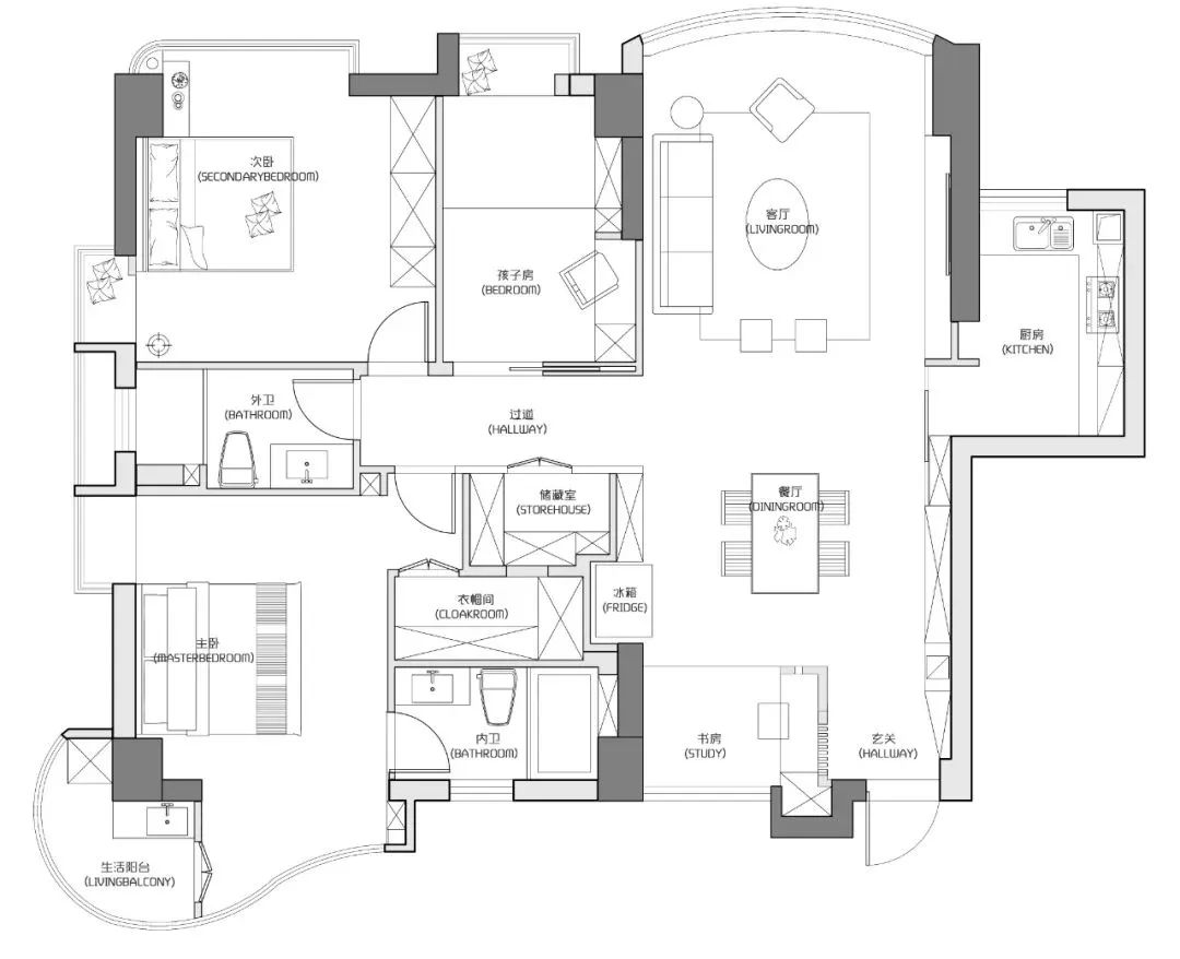 80后男人玩起浪漫，陽臺書房+LDK純凈悠閑，寵妻天花板！