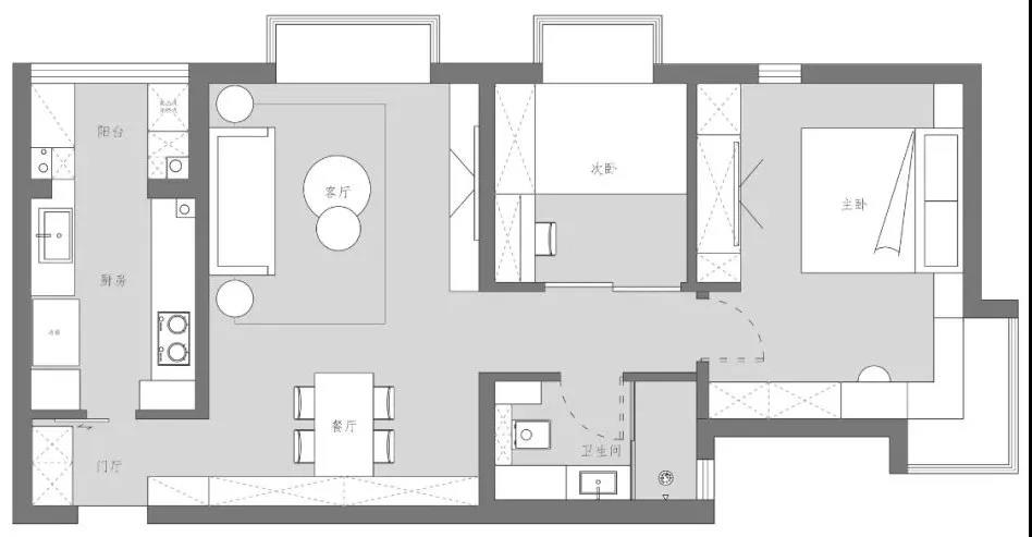 跨過3座城租過5次房，30歲安家70㎡超美小戶型 