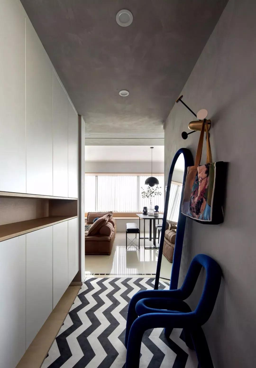 治愈系克萊因藍(lán)+落地窗書房，這套110㎡火爆朋友圈	