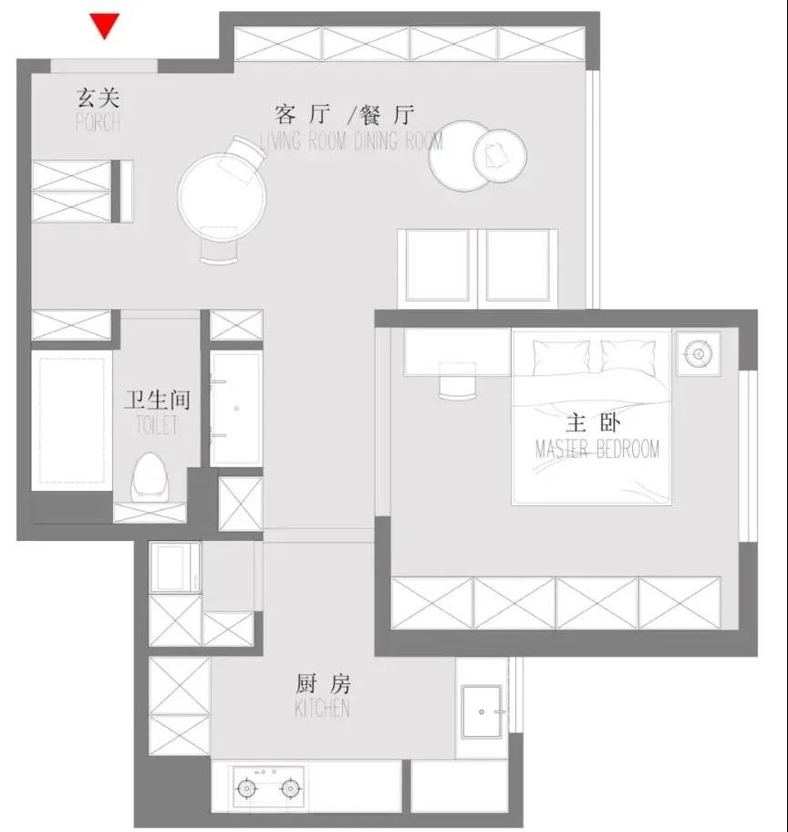 約朋友來喝下午茶，65㎡小戶型把時髦玩的溜溜的~ 
