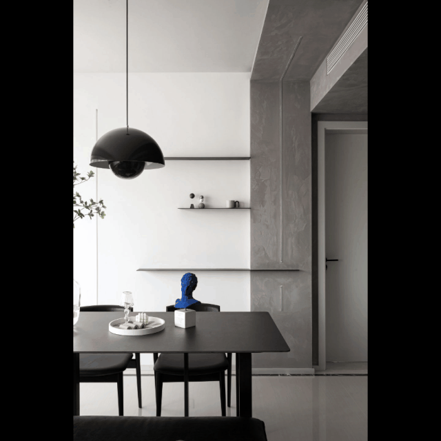 治愈系克萊因藍(lán)+落地窗書房，這套110㎡火爆朋友圈	