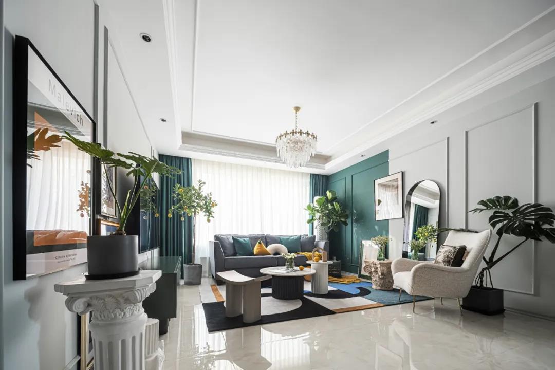 朋友非要全屋刷綠色，沒想到裝好后，堪比豪宅！	