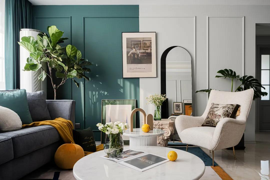 朋友非要全屋刷綠色，沒想到裝好后，堪比豪宅！	