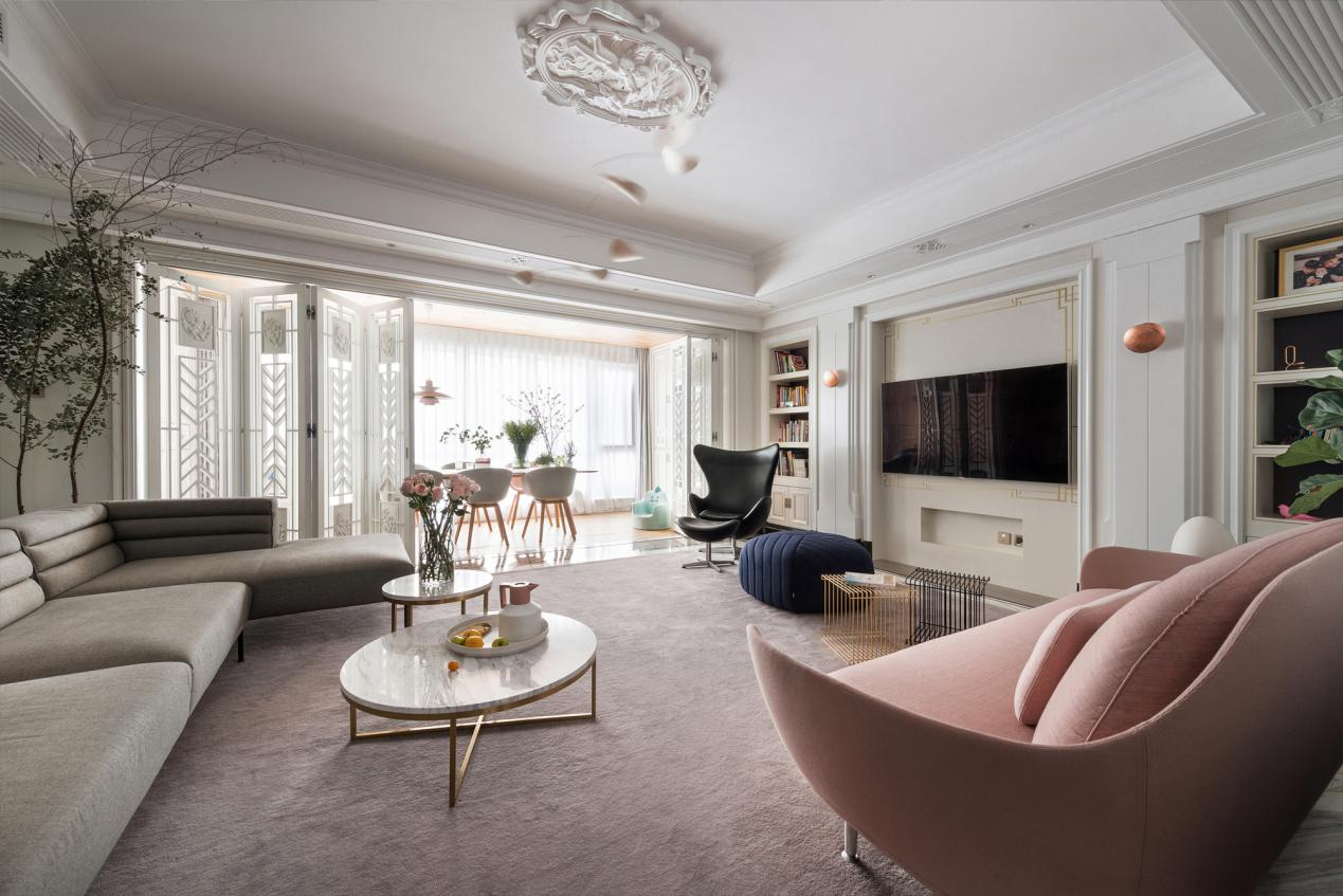  功能已達(dá)上限！設(shè)計(jì)師巧用158㎡實(shí)現(xiàn)6口之家擴(kuò)容秘技  學(xué)姐  戶型 四居室 使用面積 158㎡ 