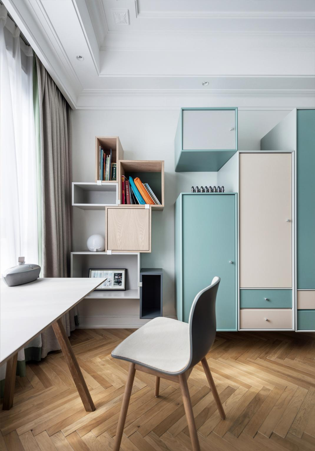  功能已達(dá)上限！設(shè)計(jì)師巧用158㎡實(shí)現(xiàn)6口之家擴(kuò)容秘技  學(xué)姐  戶型 四居室 使用面積 158㎡ 