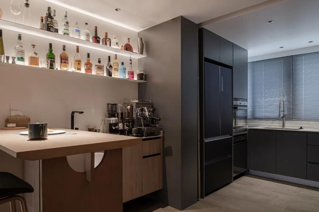 112㎡氛圍感upの元氣愛巢，把『休閑靜吧』搬進家	