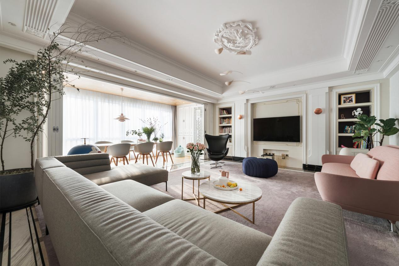  功能已達(dá)上限！設(shè)計(jì)師巧用158㎡實(shí)現(xiàn)6口之家擴(kuò)容秘技  學(xué)姐  戶型 四居室 使用面積 158㎡ 