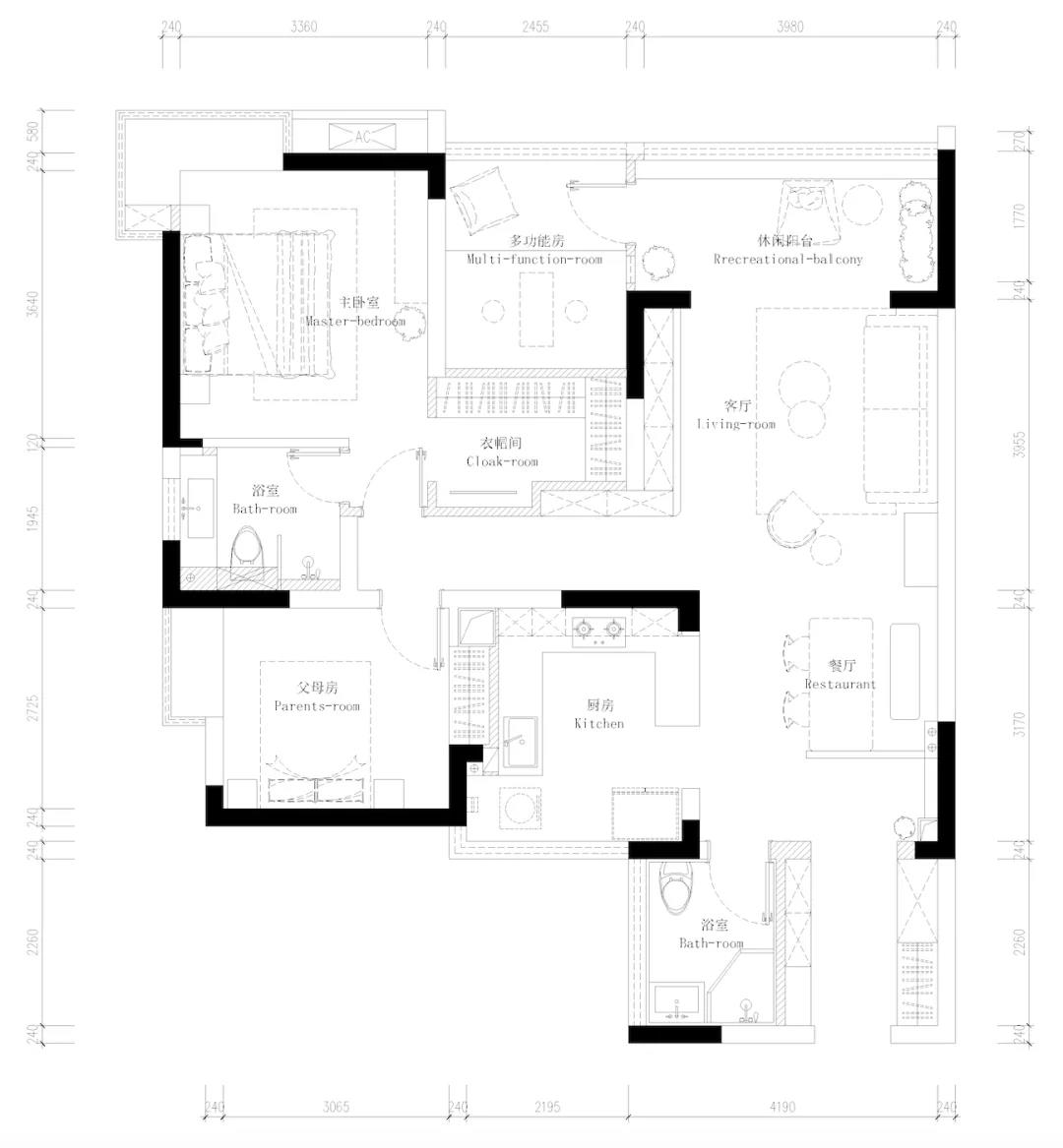 又放大招！103㎡小三居靠收納規劃變大了2倍！