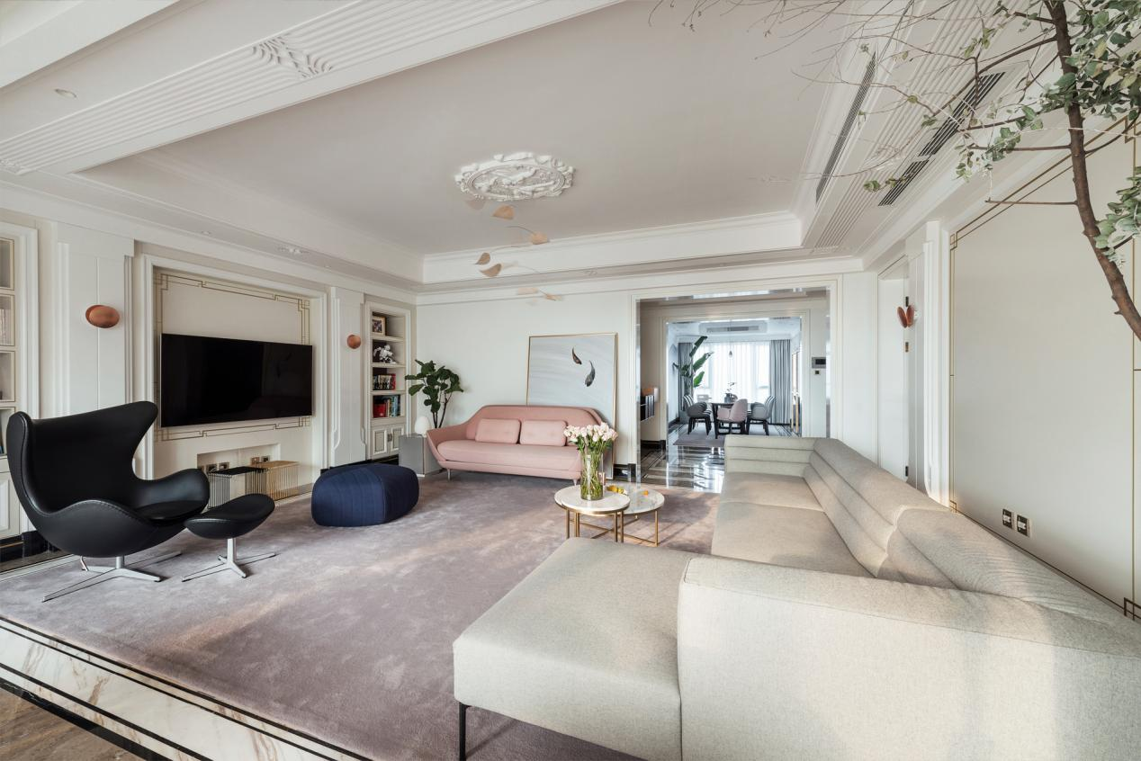  功能已達(dá)上限！設(shè)計(jì)師巧用158㎡實(shí)現(xiàn)6口之家擴(kuò)容秘技  學(xué)姐  戶型 四居室 使用面積 158㎡ 