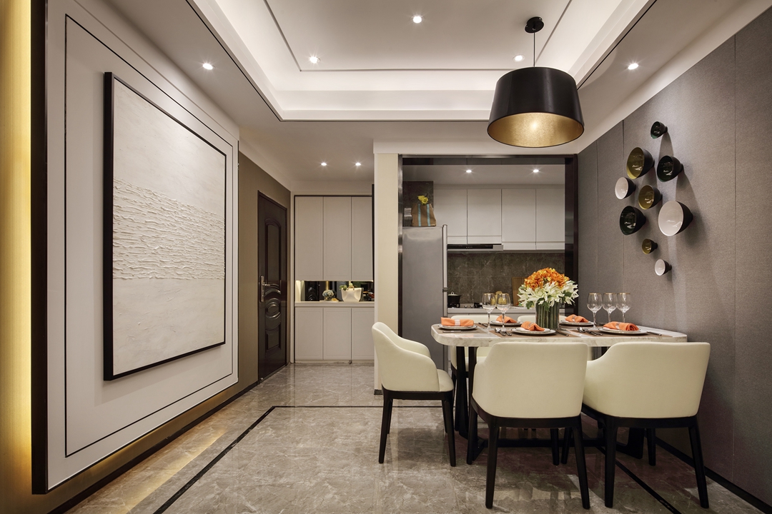 四口之家132㎡[擴(kuò)容術(shù)]，拆掉玄關(guān)墻，憋屈客廳豁然開朗！