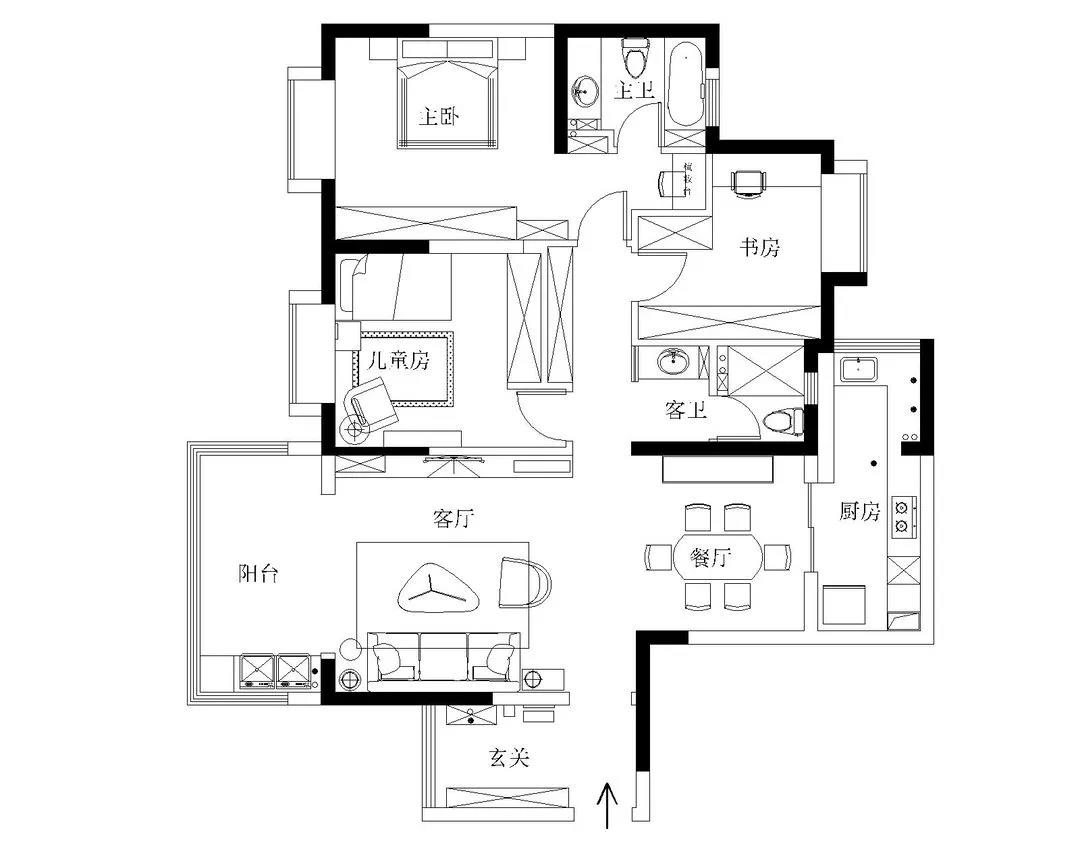 廣州夫妻買下120㎡全景通透大橫廳，打造會呼吸的家