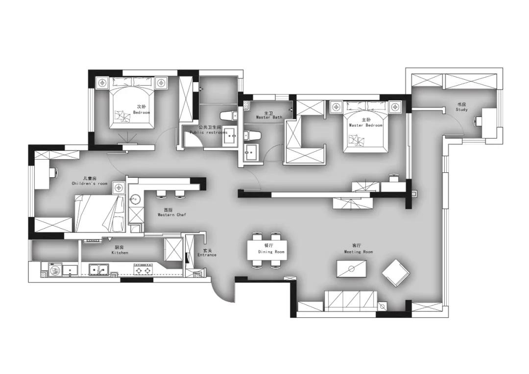魔都131㎡二手房神級改造，陽臺變廚房，鄰居直呼太會了！