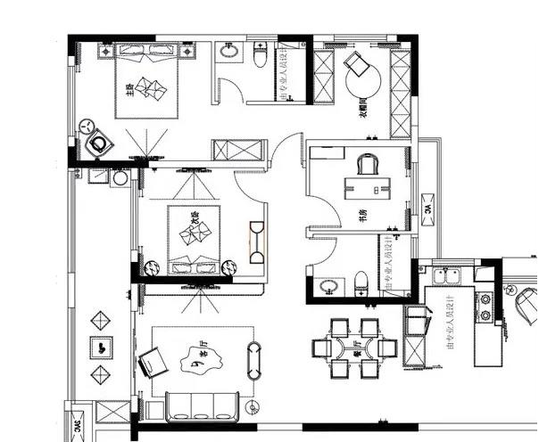 “國(guó)風(fēng)總裁”的新家，142㎡新中式三居做出獨(dú)立衣帽間，超有味