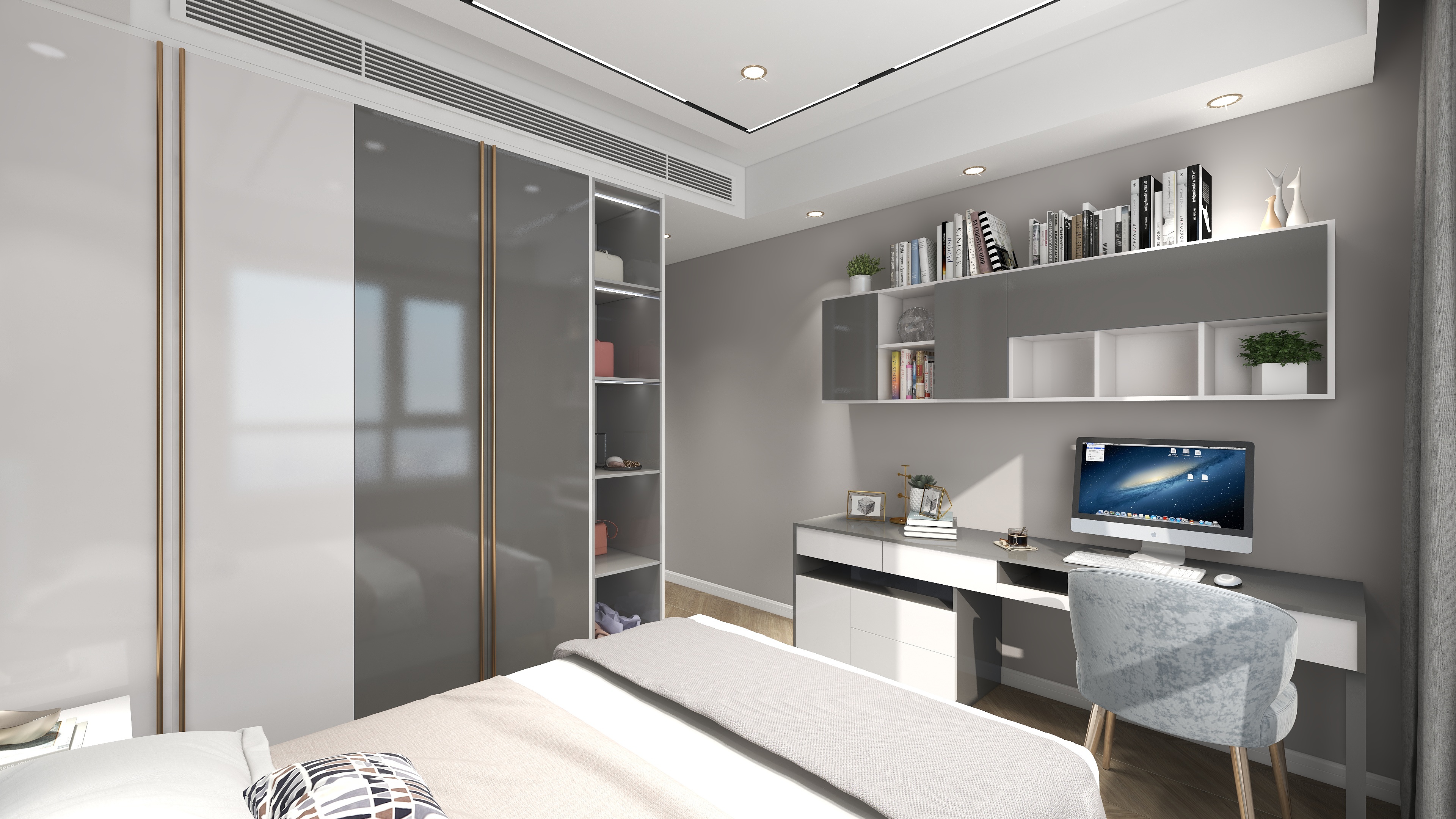 80㎡無(wú)主燈輕奢兩居，緊湊戶型也能如此高端