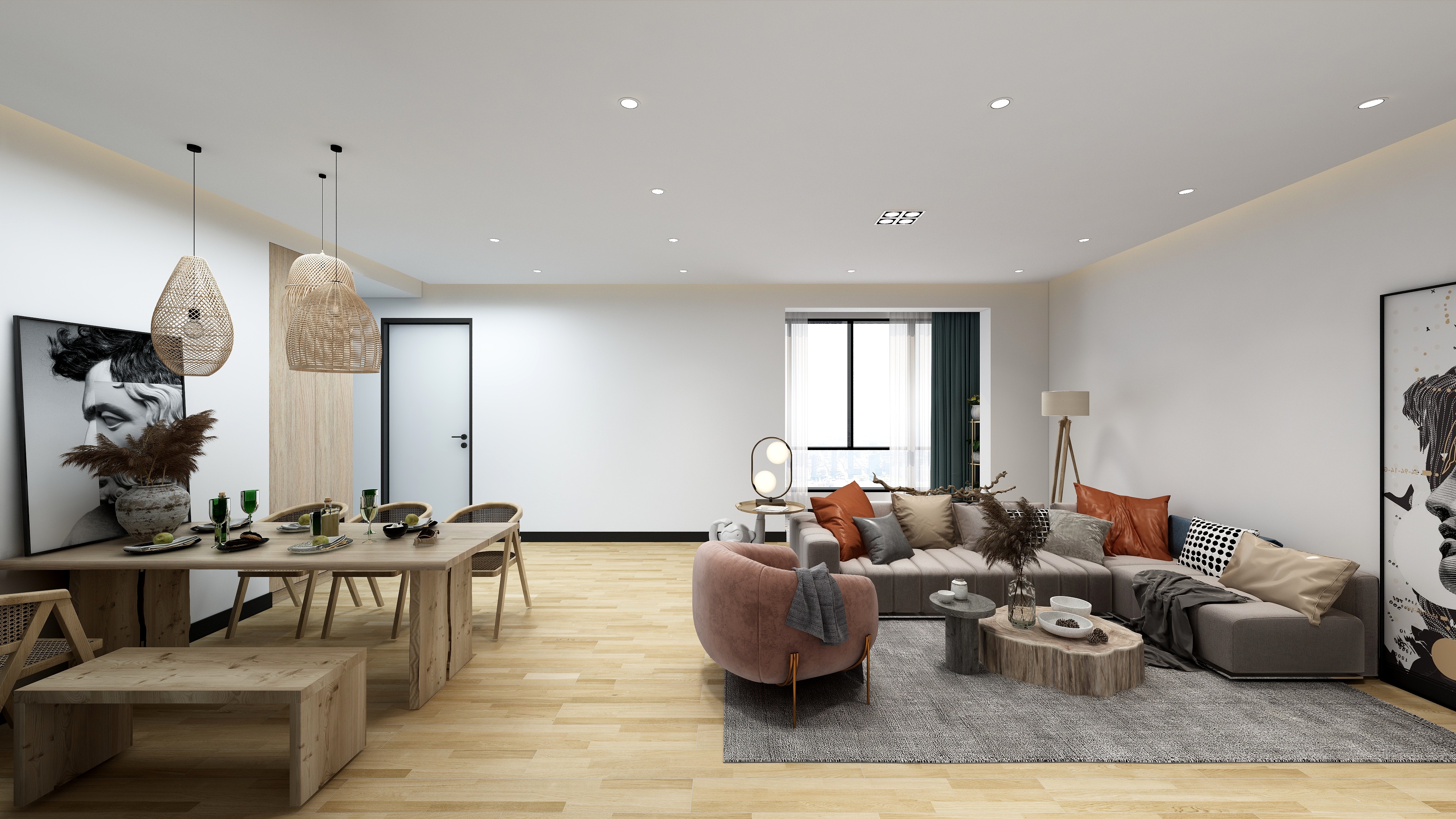 142㎡MUJI風三口之家，舍隱見續的簡約美學