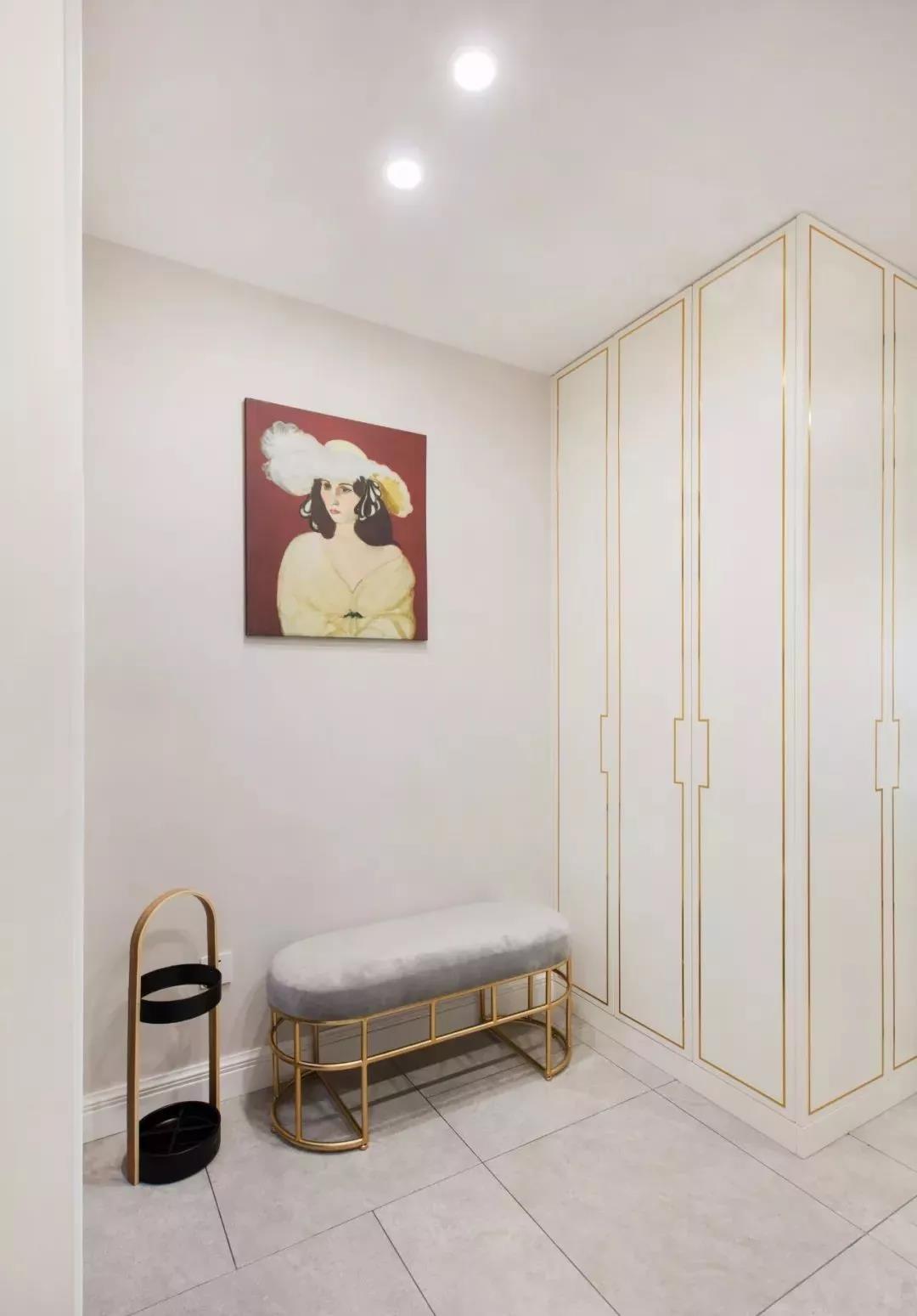 衣帽間內(nèi)藏書(shū)房，這套成都95㎡美式婚房，給滿分！