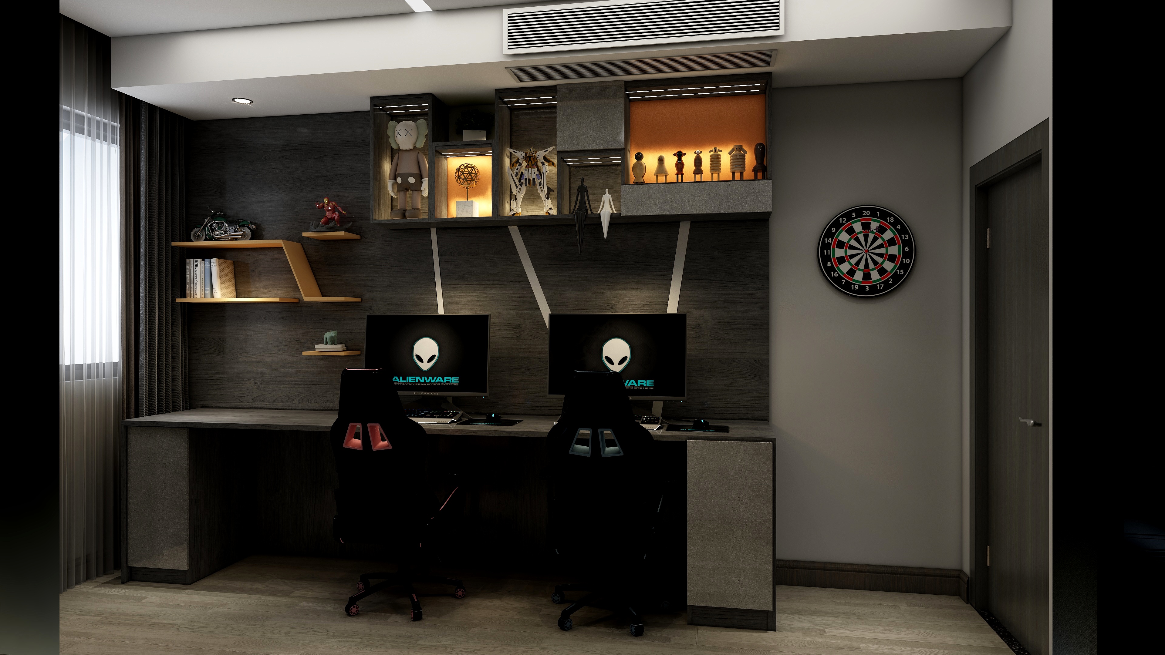 150㎡潮奢大兩居，滿足夢(mèng)想的電競(jìng)房與衣帽間