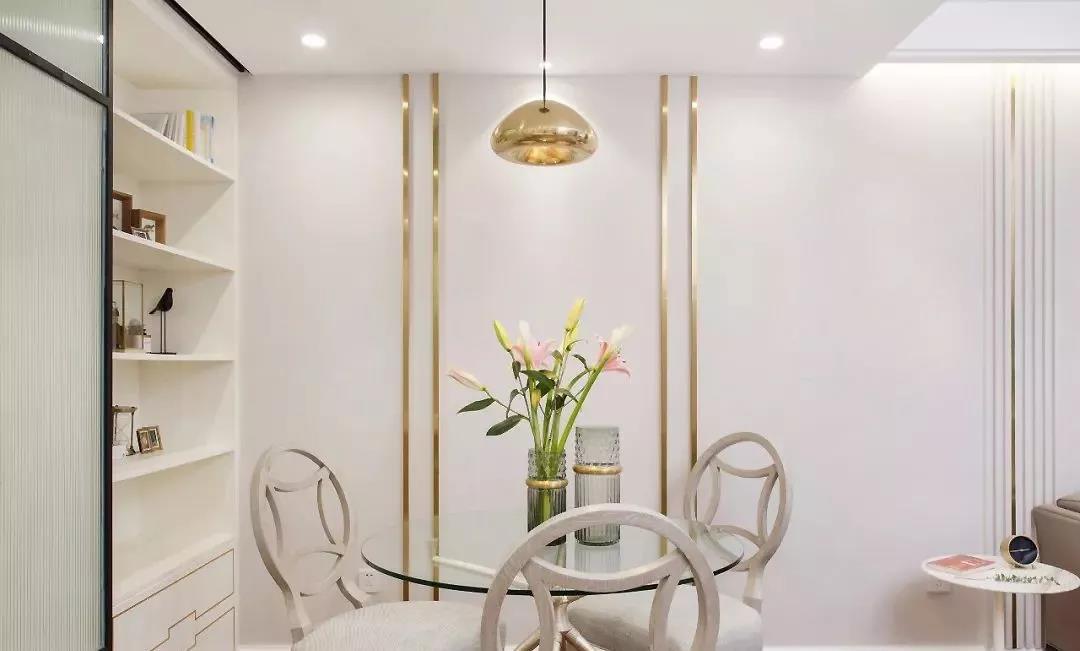 衣帽間內(nèi)藏書(shū)房，這套成都95㎡美式婚房，給滿分！