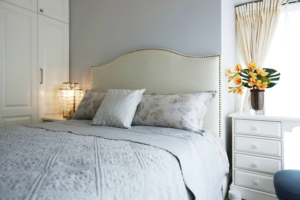 衣帽間內(nèi)藏書(shū)房，這套成都95㎡美式婚房，給滿分！