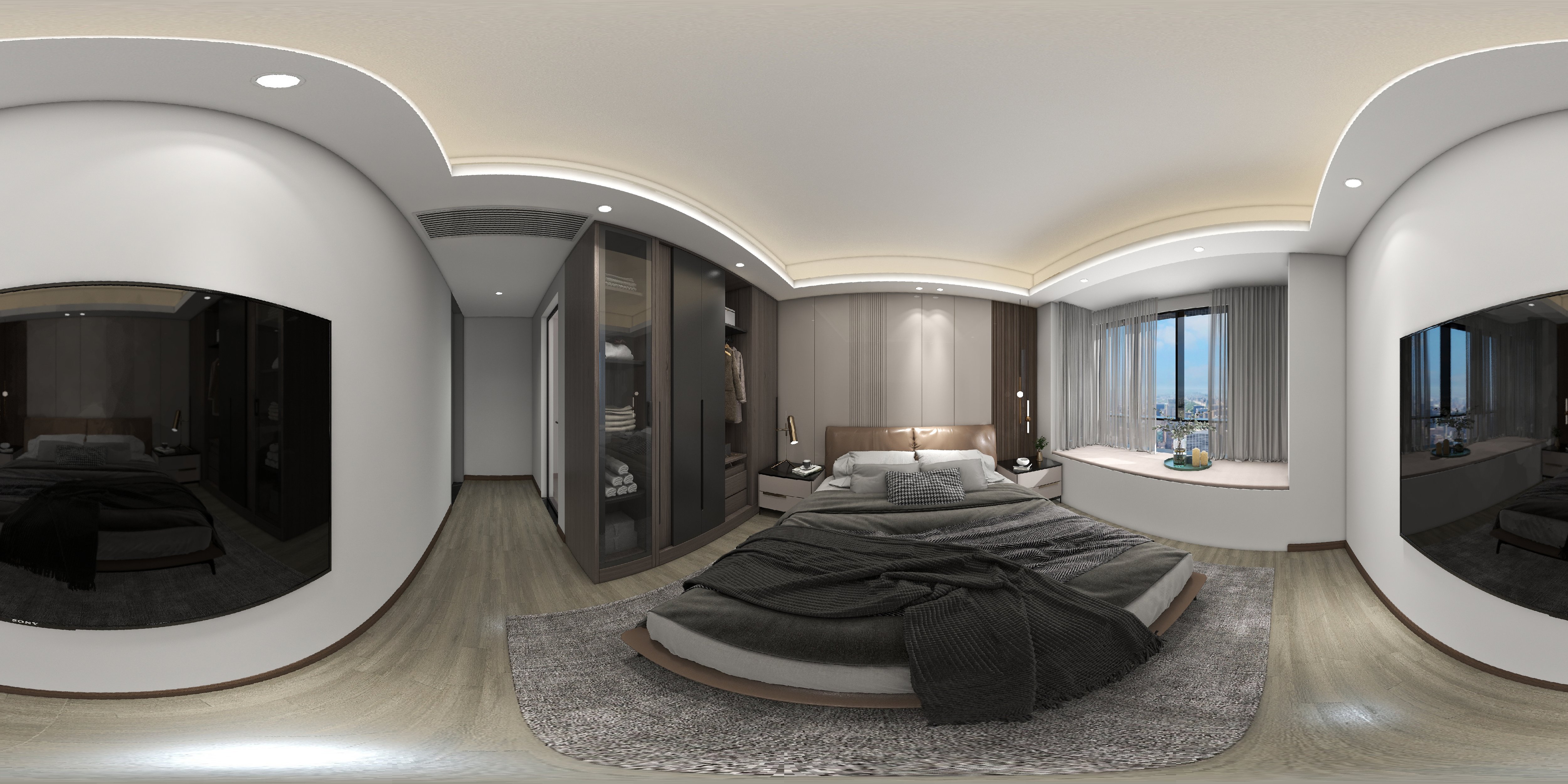 高級大理石紋理，勾勒黑白灰大宅風范