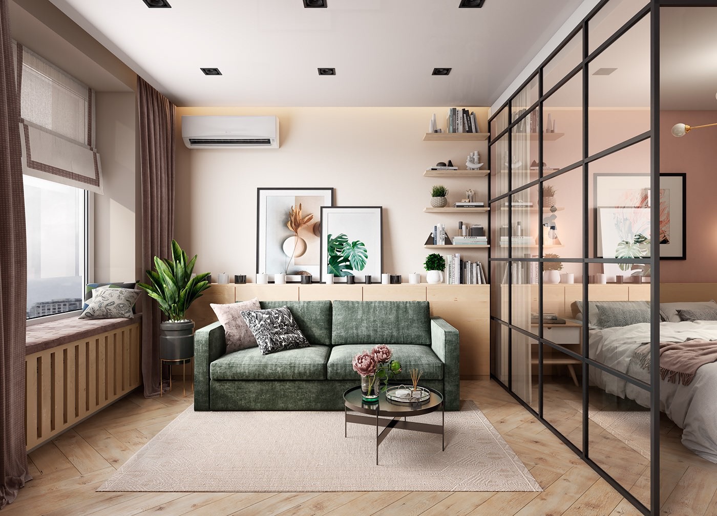 室內(nèi)光線昏暗怎么辦，不如試試玻璃全屋，這套輕奢簡(jiǎn)約宅火了	