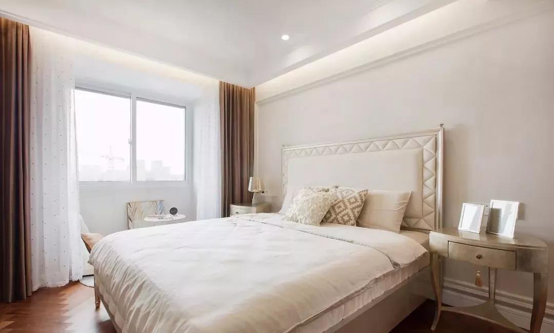 衣帽間內(nèi)藏書(shū)房，這套成都95㎡美式婚房，給滿分！