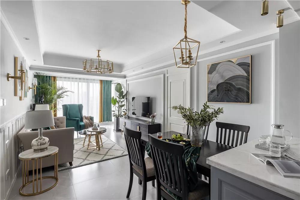 廣州120㎡三代同堂溫馨棲居，美式風格這樣裝，沒人敢說丑！