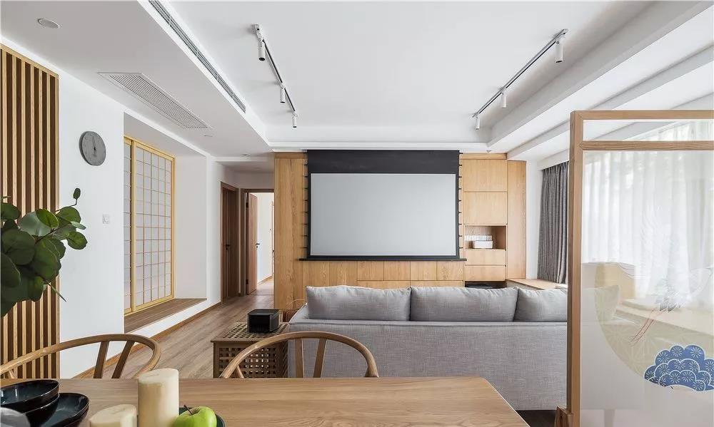 成都105㎡原木二人居|家庭影院、客廳飄窗、獨立茶室，清新又精致！