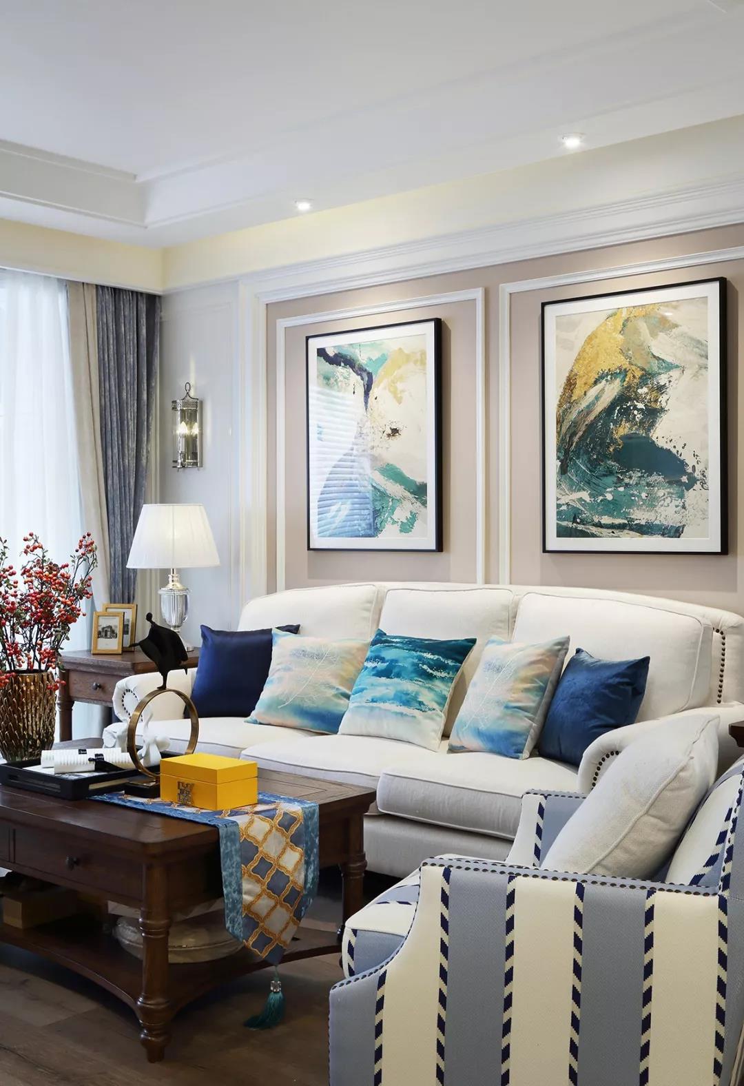 超時髦美式120㎡廣州老房，玩的都是大戶型標配