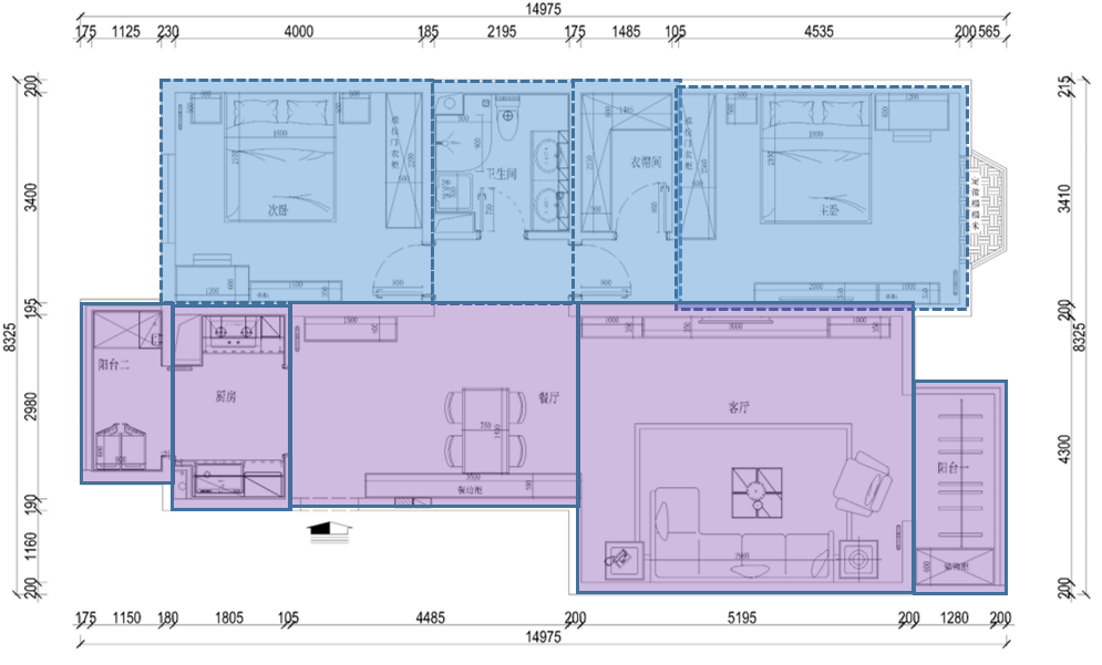 戶型優化丨這套120㎡新中式家，把每個房間功能發揮到極致