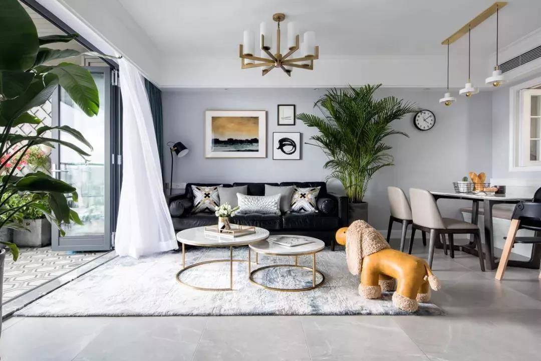 花園陽臺+閱讀式客廳 新晉奶爸13萬實現(xiàn)妻子輕奢美式夢