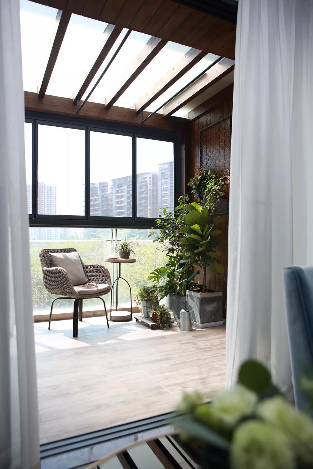 宅家攻略丨90后夫妻豪裝160㎡美式陽光房，超大陽臺羨慕哭了！