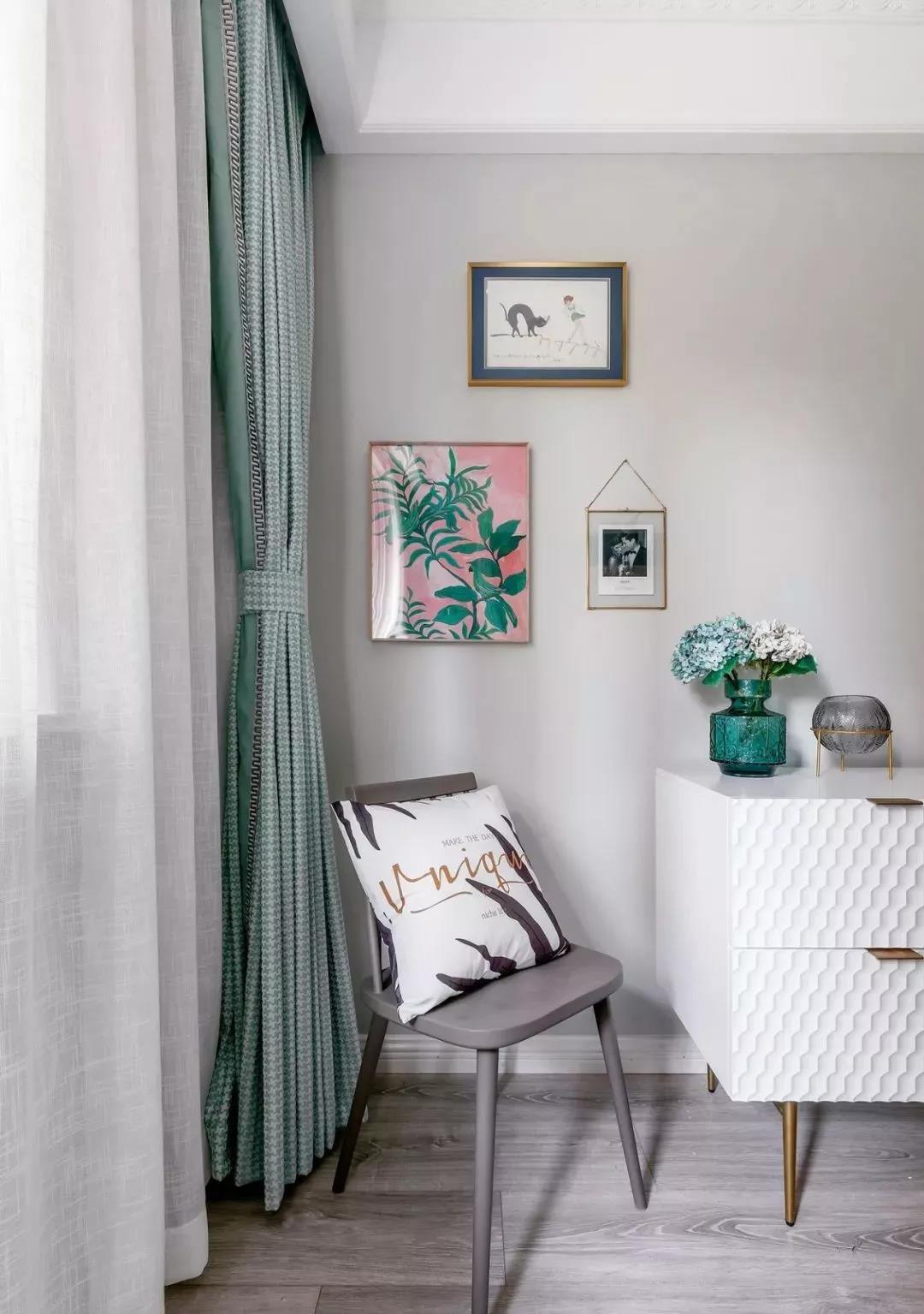 榻榻米臥室+卡座餐廳，滿屋的春天氣息，這個家我愛了