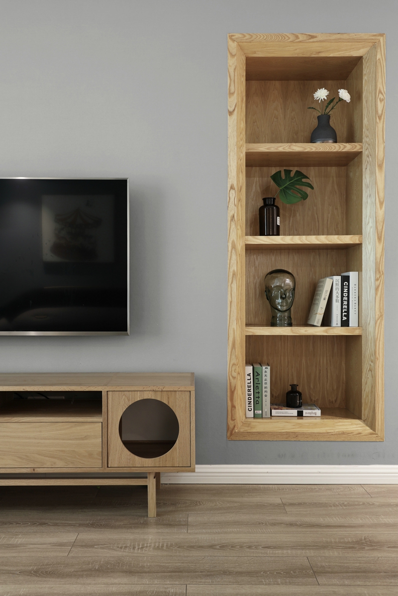 餐廳背景作入戶端景，這套100㎡溫馨北歐3居室，進(jìn)門就美翻了！