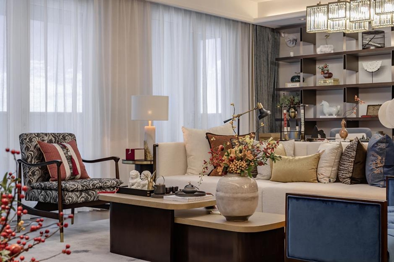 179㎡輕奢新中式，時尚與藝術感并存，品味禪意人生