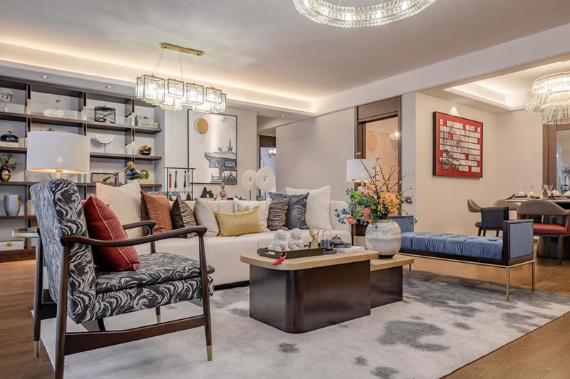 179㎡輕奢新中式，時尚與藝術感并存，品味禪意人生