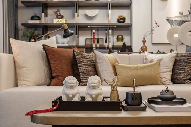 179㎡輕奢新中式，時尚與藝術感并存，品味禪意人生